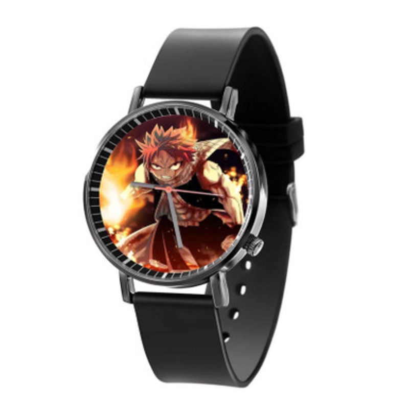 Fairy Tail Fire Black Quartz Watch Unisex With Premium Gift Box