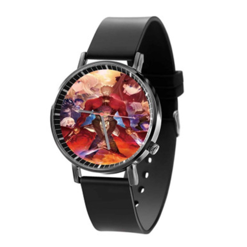 Fate Stay Night With Sword Black Quartz Watch Unisex With Premium Gift Box
