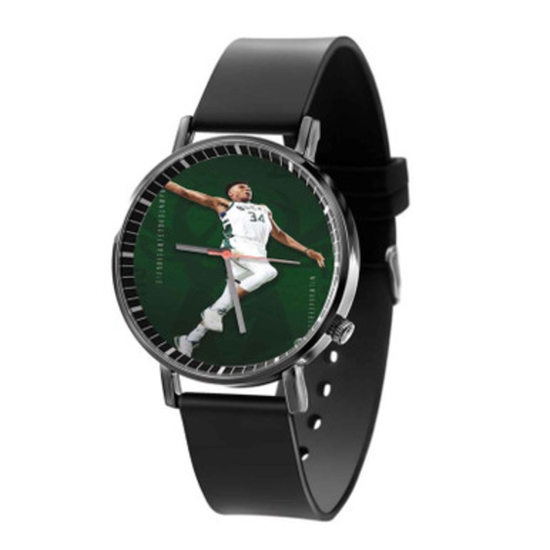Giannis Antetokounmpo Milwaukee Bucks Black Quartz Watch Unisex With Premium Gift Box