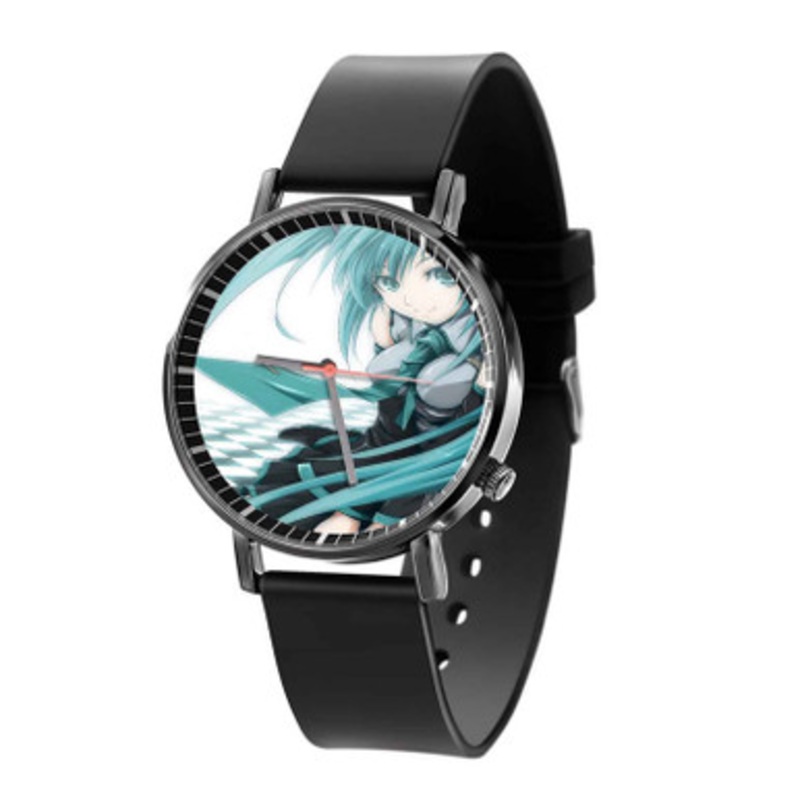 Hatsune Miku Art Black Quartz Watch Unisex With Premium Gift Box
