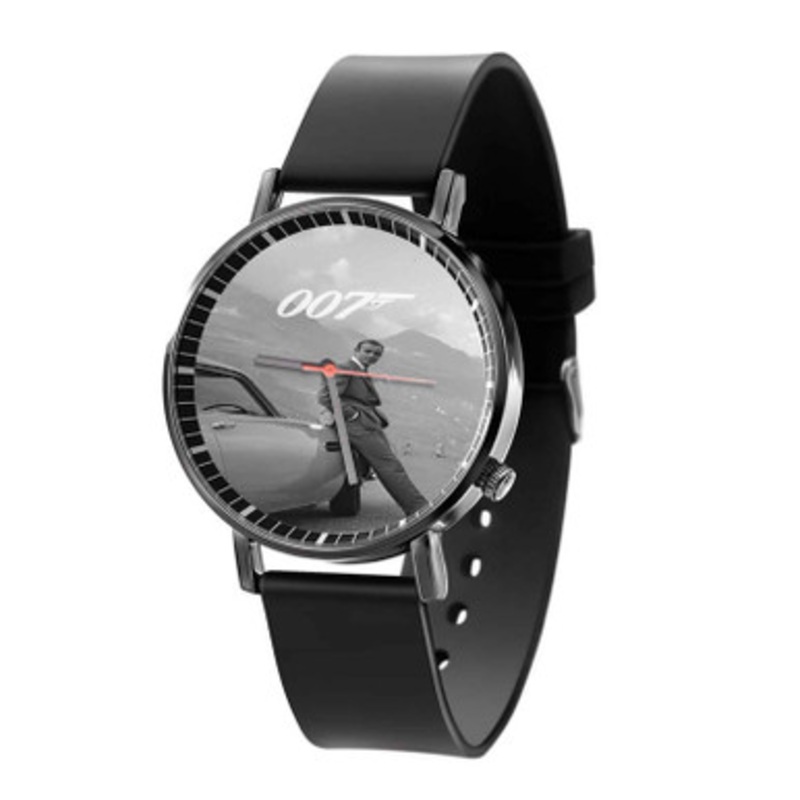 James Bond Aston Martin Black Quartz Watch Unisex With Premium Gift Box