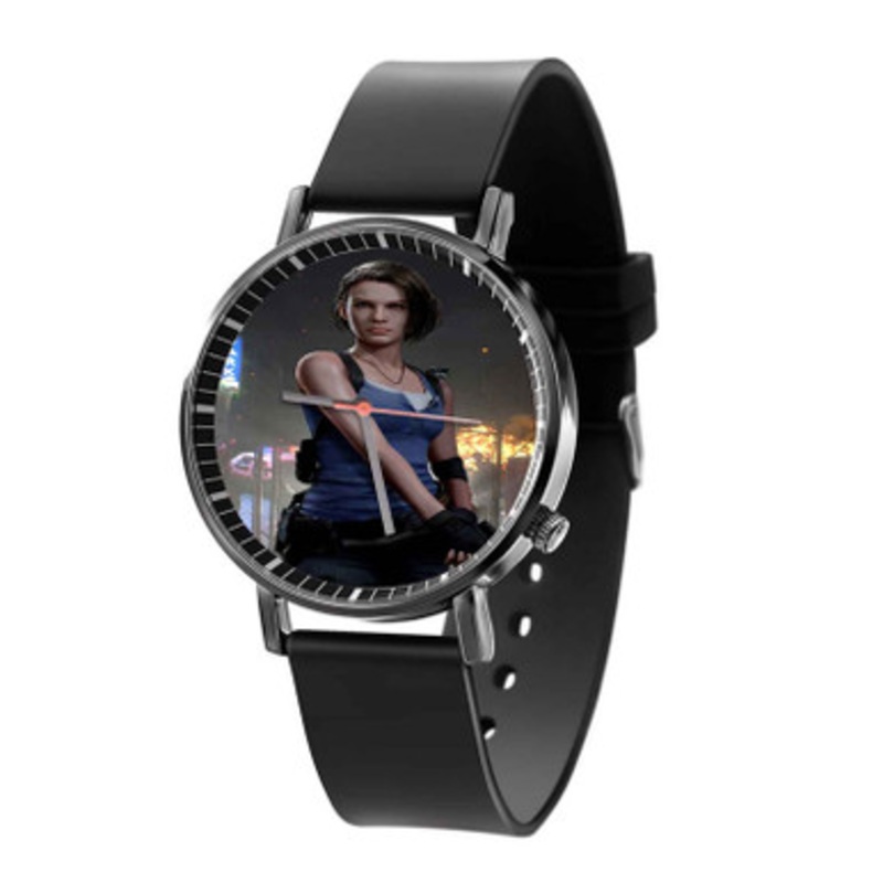 Jill Valentine Resident Evil Black Quartz Watch Unisex With Premium Gift Box
