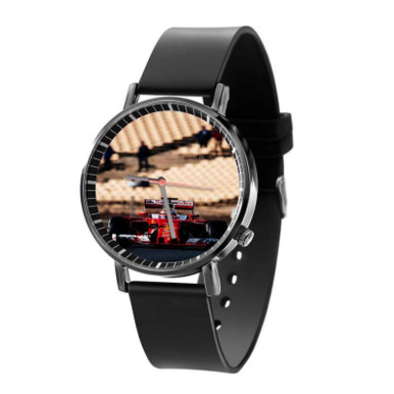 Kimi Raikkonen F1 Black Quartz Watch Unisex With Premium Gift Box