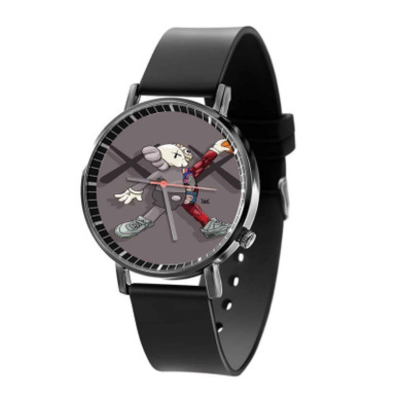 Modern Graffiti Air Kaws Black Quartz Watch Unisex With Premium Gift Box
