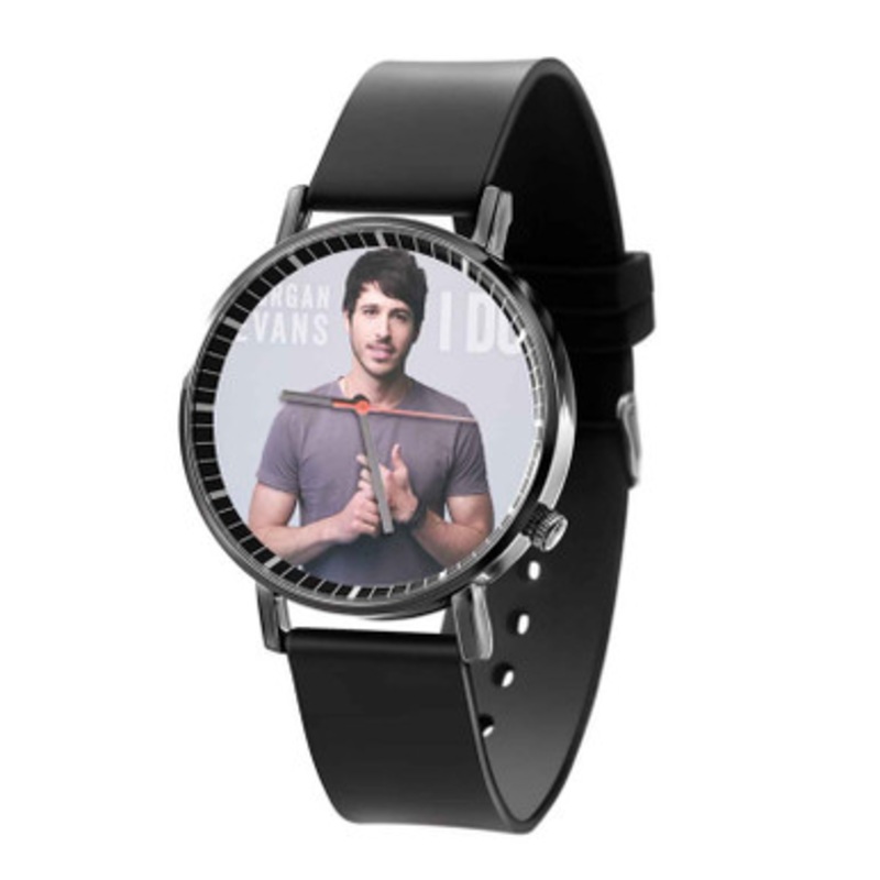 Morgan Evans Black Quartz Watch With Premium Gift Box for Unisex