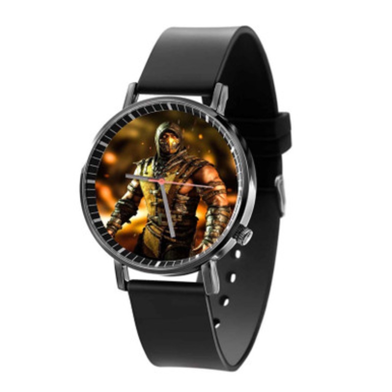 Mortal Kombat X Scorpion Great Unisex Black Quartz Watch With Premium Gift Box