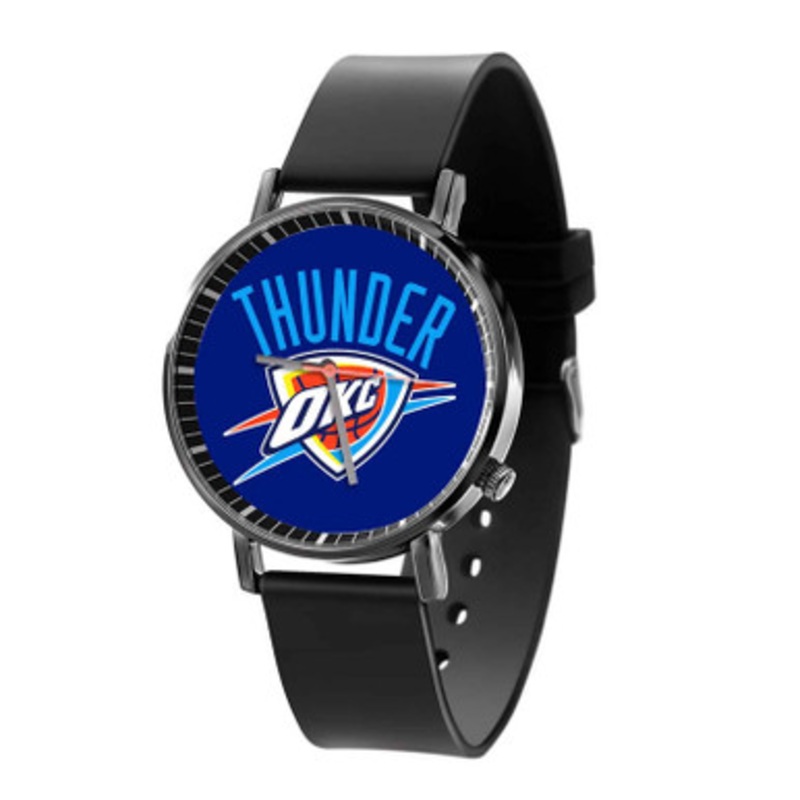 Oklahoma City Thunder NBA Black Quartz Watch Unisex With Premium Gift Box