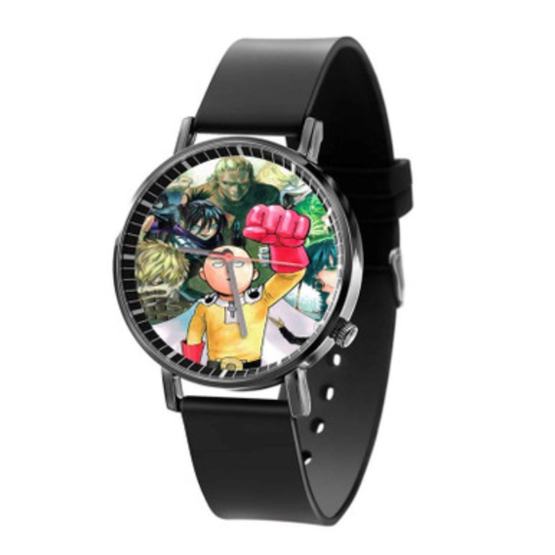 One Punch Man Characters Boxing Black Quartz Watch Unisex With Premium Gift Box