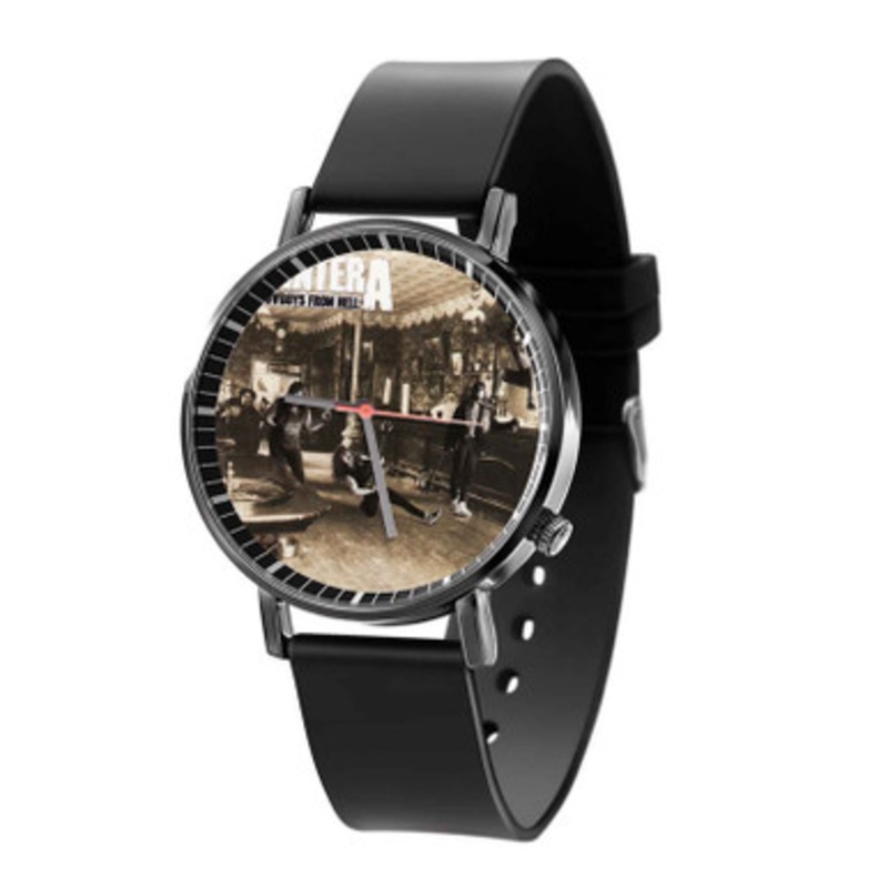 Pantera Band Unisex Black Quartz Watch With Premium Gift Box