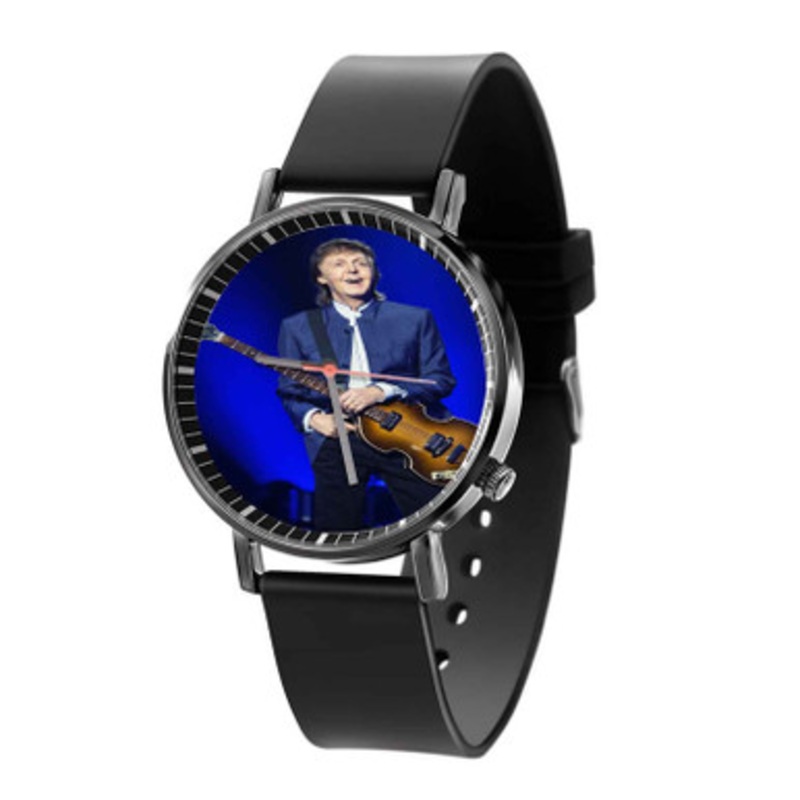 Paul Mc Cartney Black Quartz Watch With Premium Gift Box for Unisex