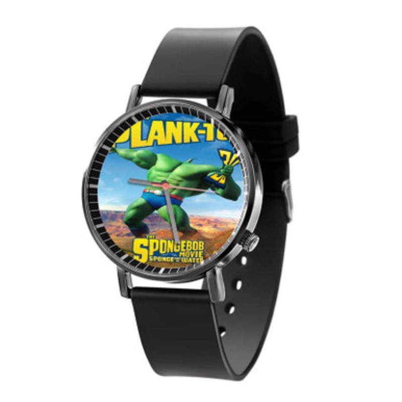 Plankton The Spongebob Movie Black Quartz Watch Unisex With Premium Gift Box
