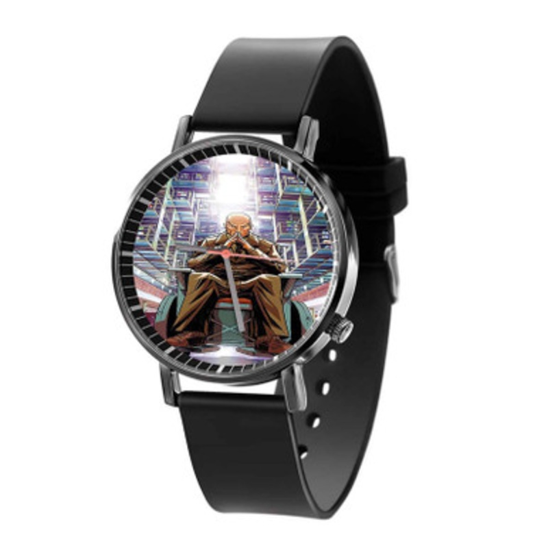 Professor X Marvel Superheroes Unisex Black Quartz Watch With Premium Gift Box