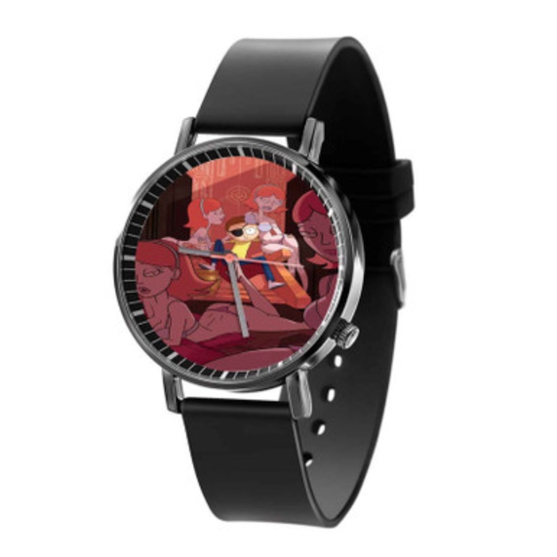 Rick and Morty on Adult Swim Unisex Black Quartz Watch With Premium Gift Box