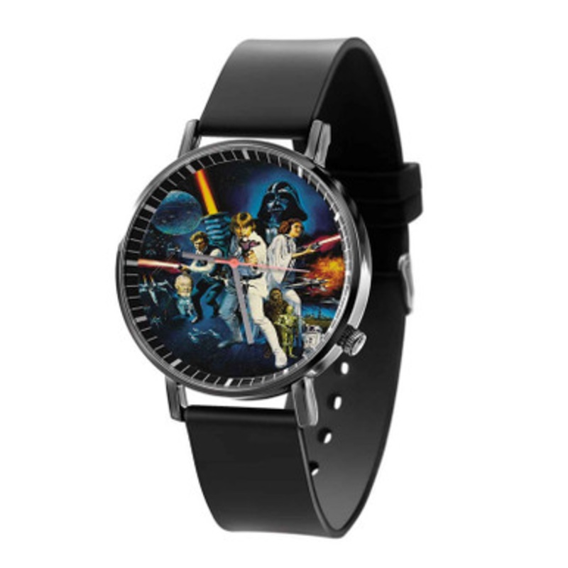 Star Wars Movie Black Quartz Watch Unisex With Premium Gift Box