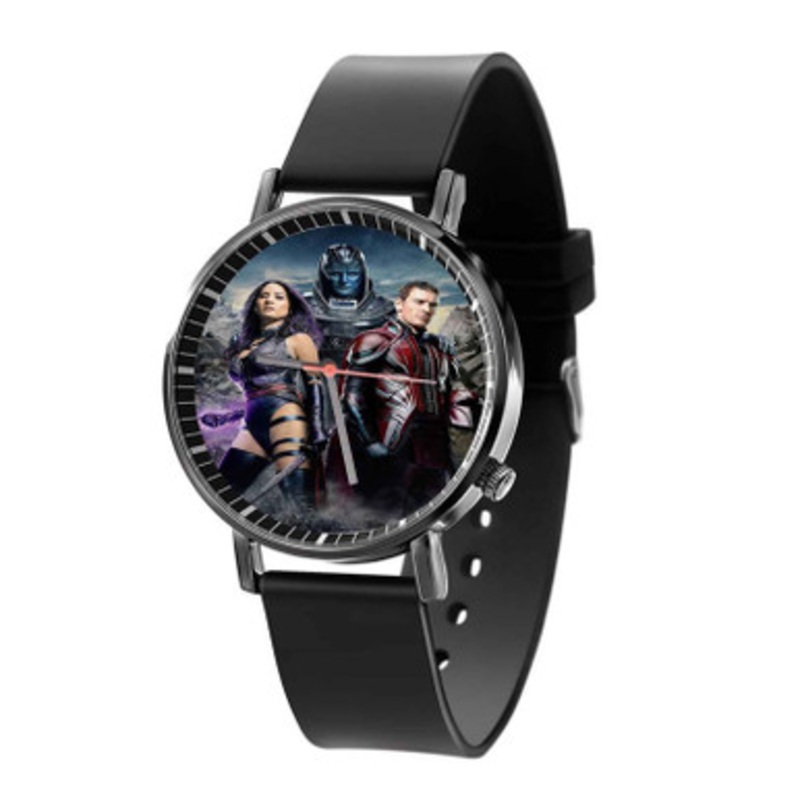 X Men Apocalipse Psylocke and Magneto Black Quartz Watch Unisex With Premium Gift Box
