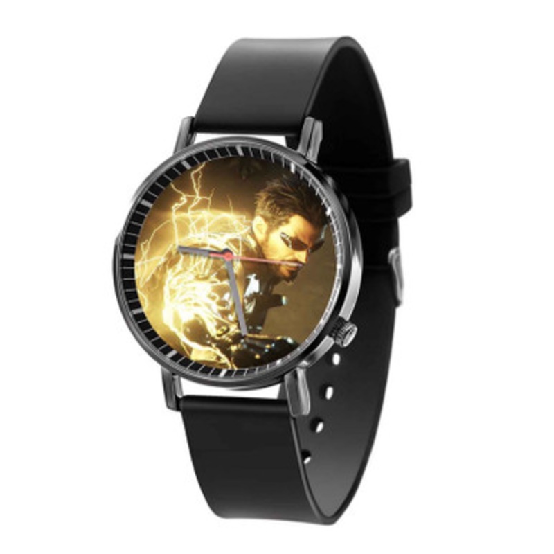 Adam Jensen Deus Ex Mankind Divided Unisex Black Quartz Watch With Premium Gift Box