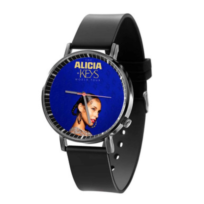 Alicia Keys World Tour Black Quartz Watch Unisex With Premium Gift Box
