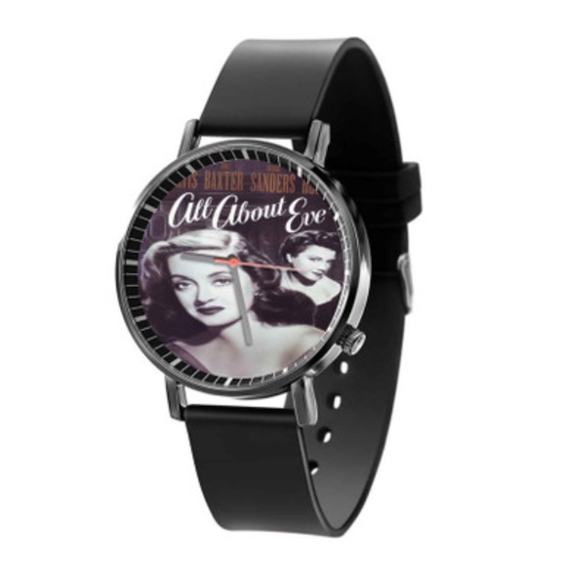 All About Eve Unisex Black Quartz Watch With Premium Gift Box