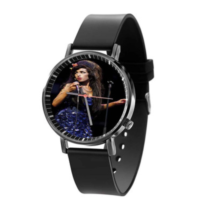 Amy Winehouse Black Quartz Watch Unisex With Premium Gift Box