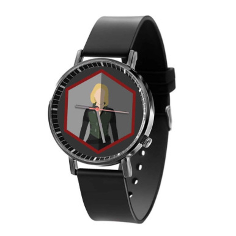 Black Widow The Avengers Black Quartz Watch Unisex With Premium Gift Box