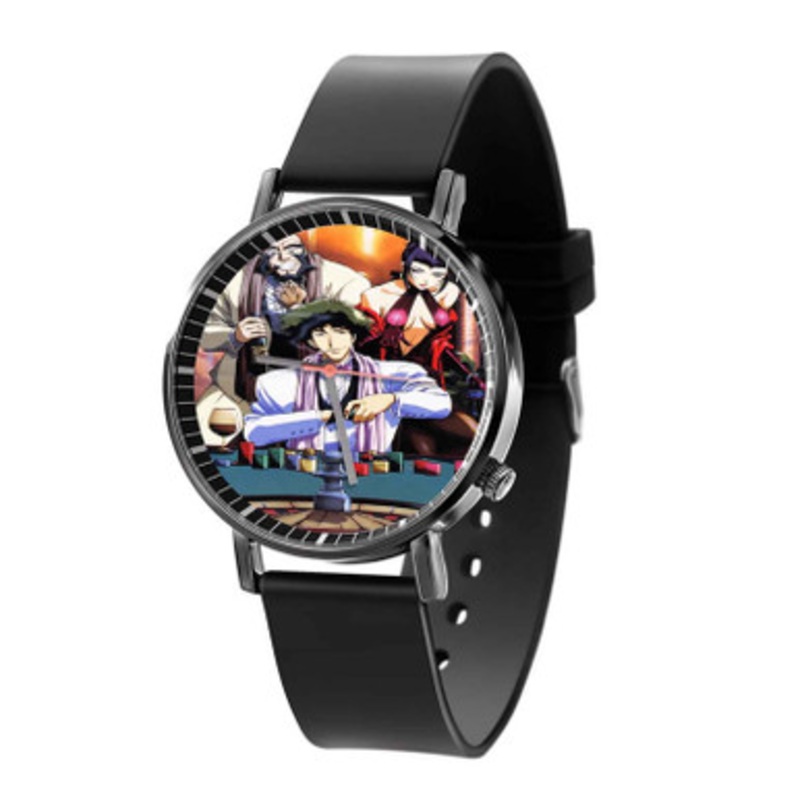 Cowboy Bebop Casino Royals Black Quartz Watch Unisex With Premium Gift Box