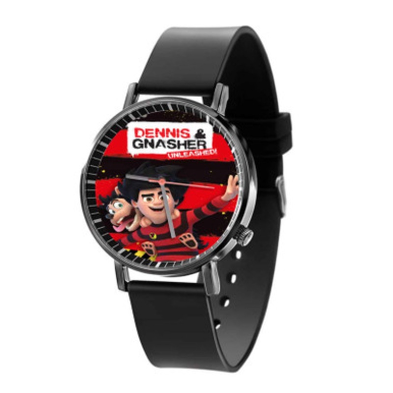 Dennis Gnasher Unleashed Black Quartz Watch Unisex With Premium Gift Box