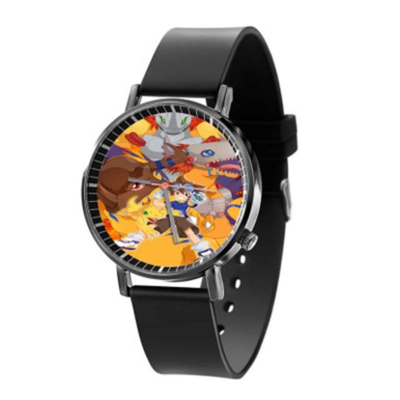 Digimon Guilmon Unisex Black Quartz Watch With Premium Gift Box