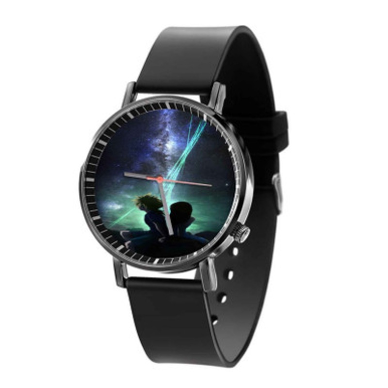 Final Fantasy Cloud and Tifa Black Quartz Watch Unisex With Premium Gift Box