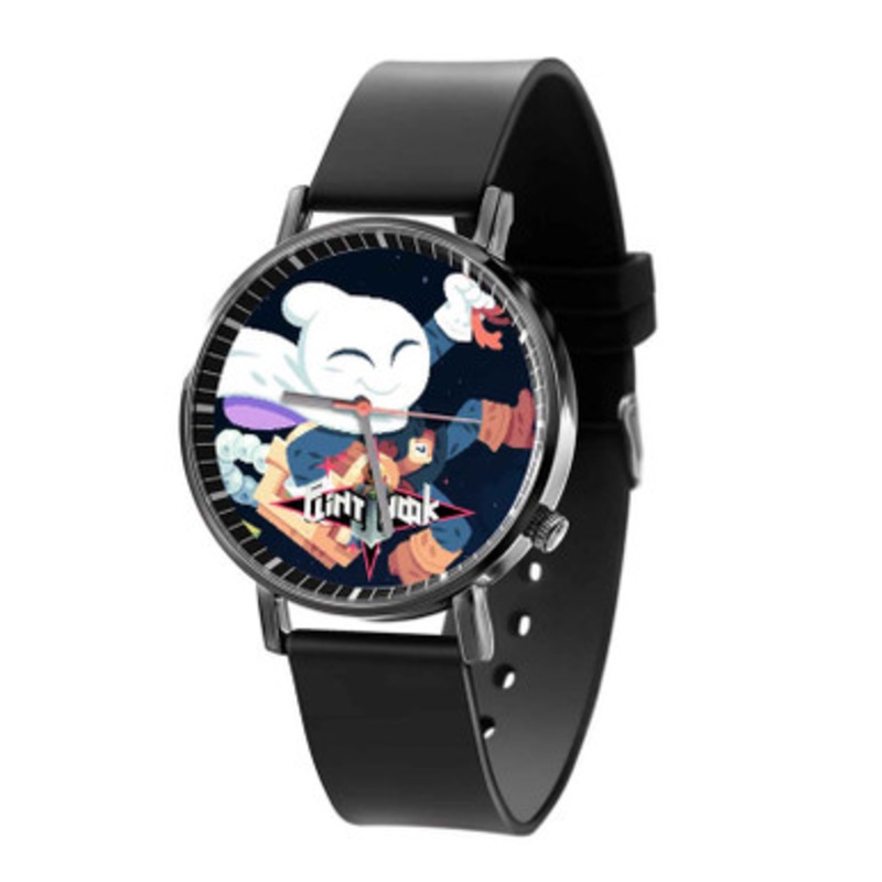 Flinthook Unisex Black Quartz Watch With Premium Gift Box