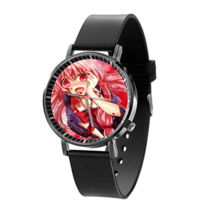 Gasai Yuno Future Diary Black Quartz Watch Unisex With Premium Gift Box