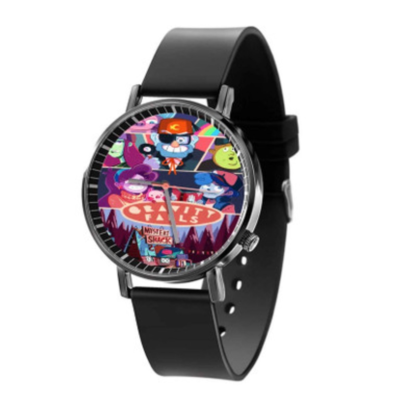 Gravity Falls Characters Unisex Black Quartz Watch With Premium Gift Box