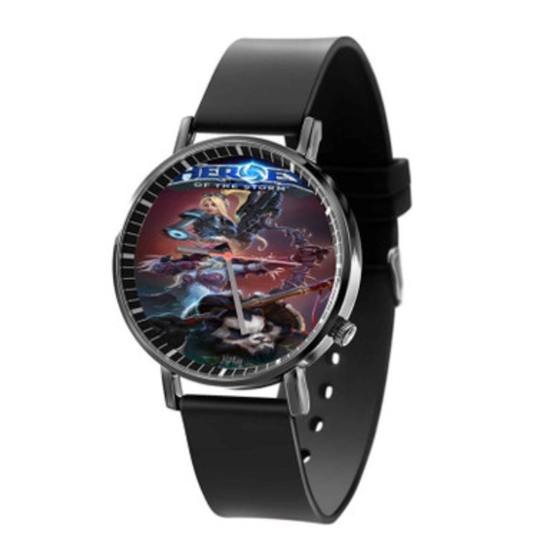 Heroes Of The Storm With Panda Black Quartz Watch Unisex With Premium Gift Box