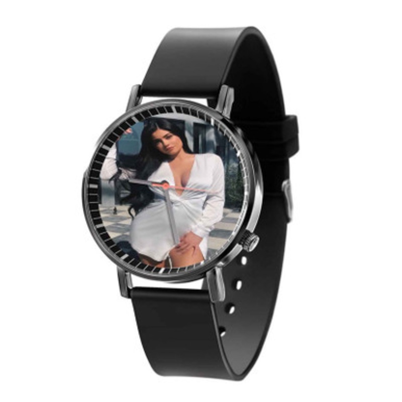 Kylie Jenner Arts Black Quartz Watch With Premium Gift Box for Unisex