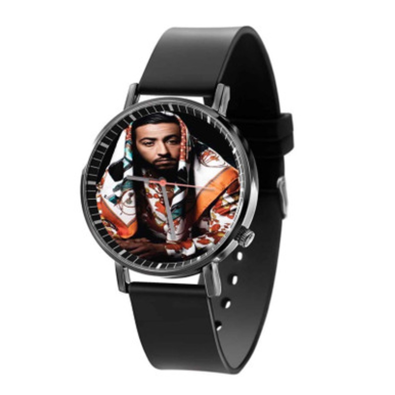 Lacrim rapper Black Quartz Watch With Premium Gift Box for Unisex
