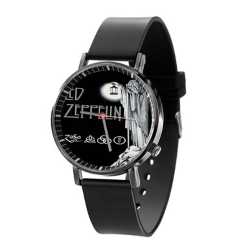Led Zeppelin Stairway To Heaven Black Quartz Watch Unisex With Premium Gift Box