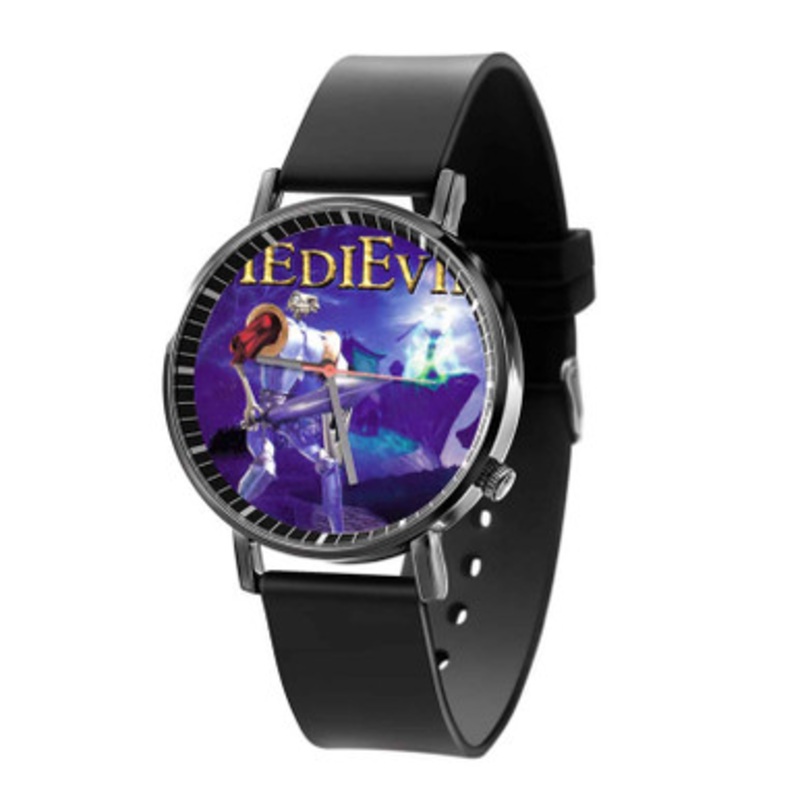 MediEvil Black Quartz Watch With Premium Gift Box for Unisex