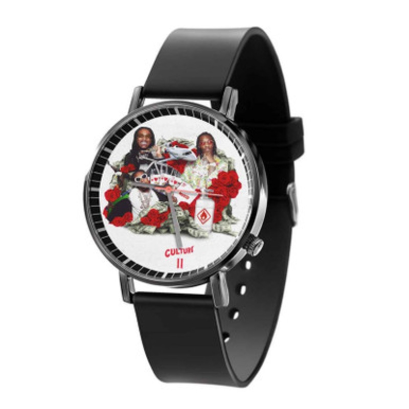 Migos Culture II Black Quartz Watch Unisex With Premium Gift Box
