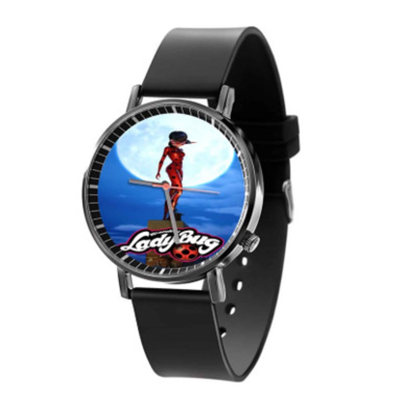 Miraculous Tales of Ladybug Cat Noir Black Quartz Watch Unisex With Premium Gift Box