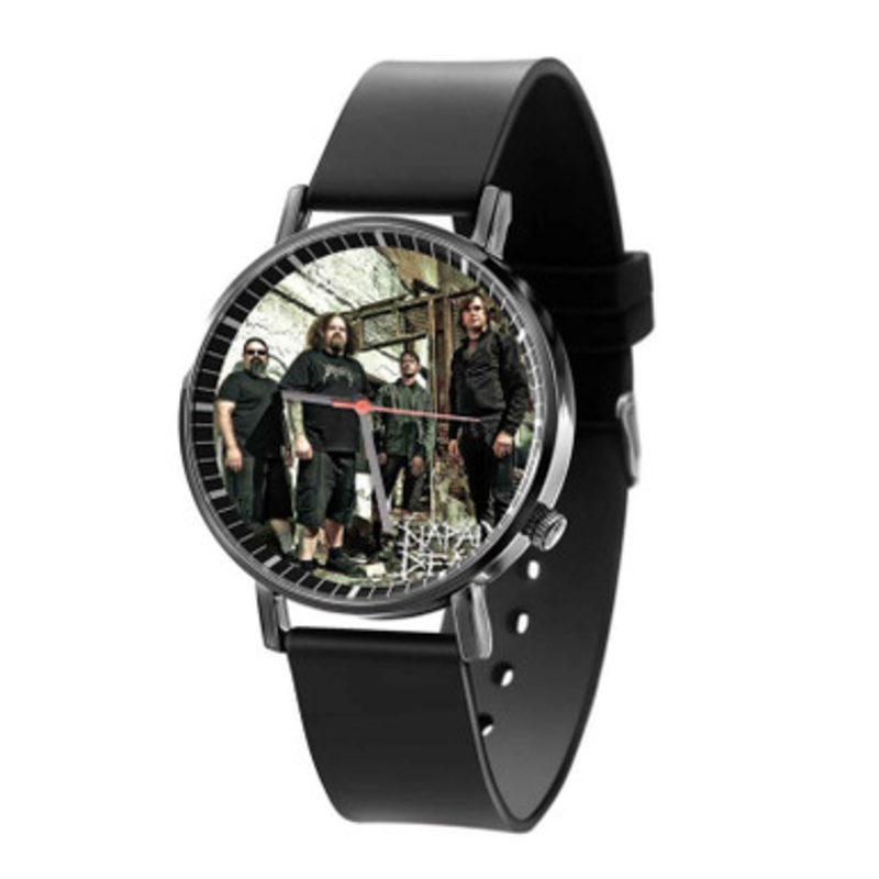 Napalm Death Black Quartz Watch With Premium Gift Box for Unisex