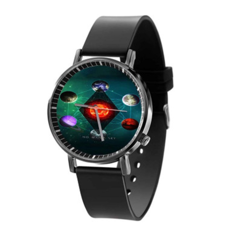 No Man s Sky Planets Unisex Black Quartz Watch With Premium Gift Box
