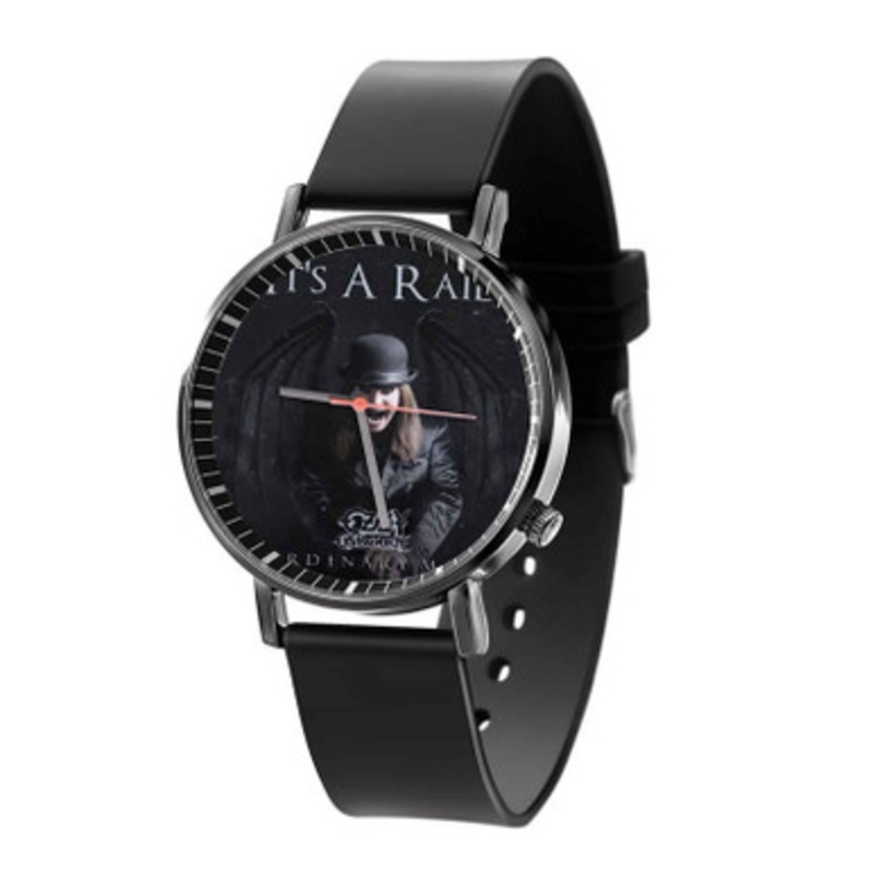 Ozzy Osbourne It s A Raid Black Quartz Watch Unisex With Premium Gift Box