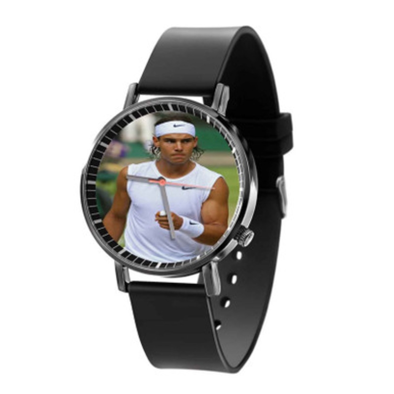 Rafael Nadal Art Black Quartz Watch Unisex With Premium Gift Box