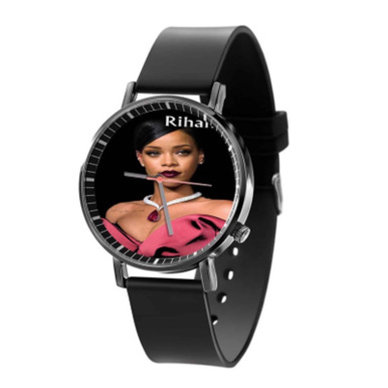 Rihanna Arts Unisex Black Quartz Watch With Premium Gift Box