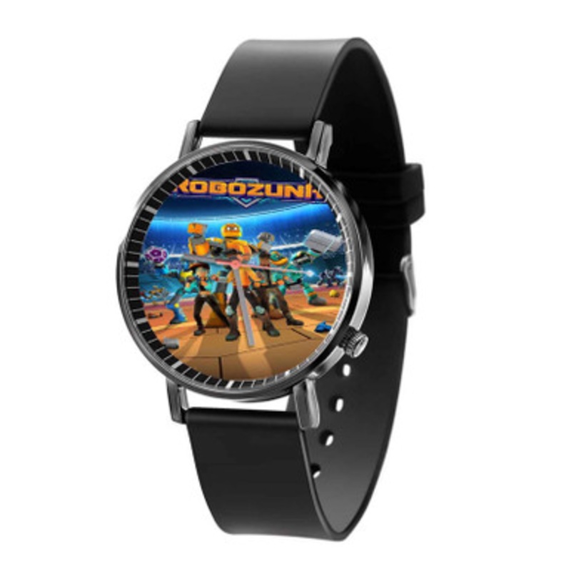 Robozuna Black Quartz Watch Unisex With Premium Gift Box