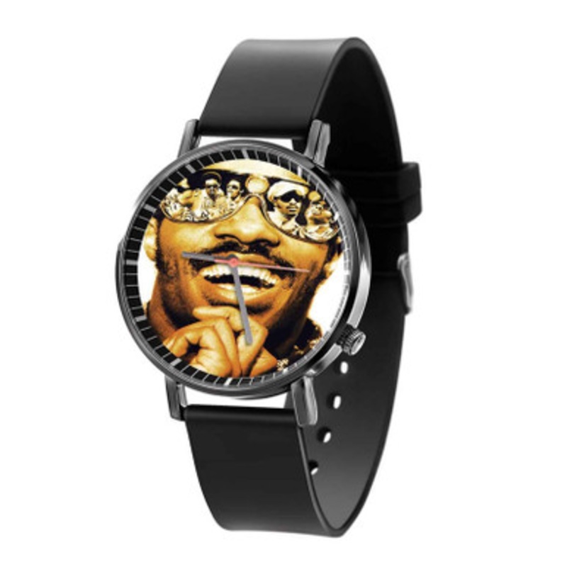 Stevie Wonder Black Quartz Watch Unisex With Premium Gift Box