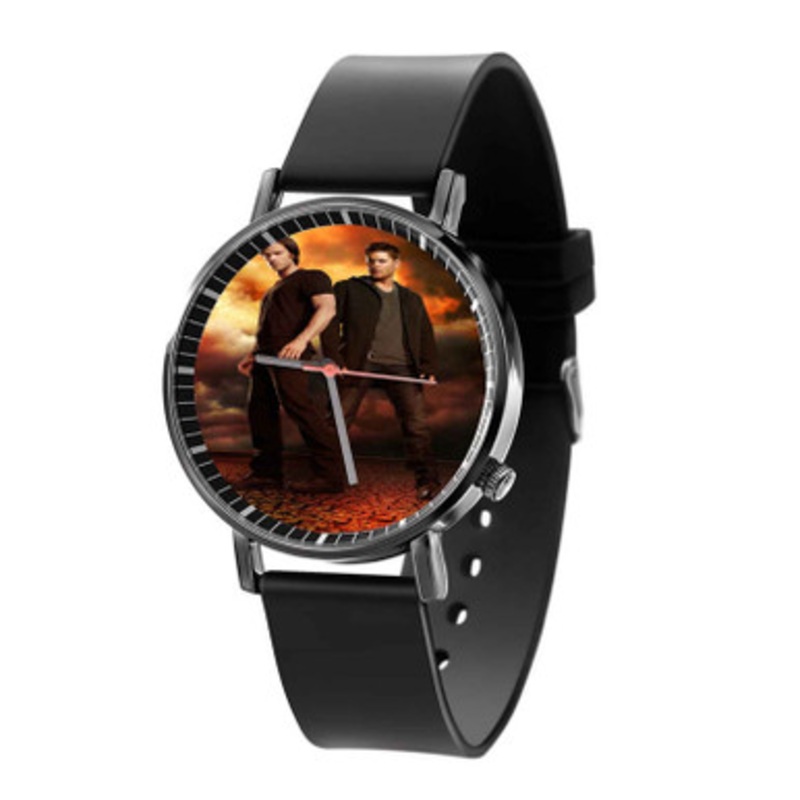 Supernatural James Dean and Sam Winchester Black Quartz Watch Unisex With Premium Gift Box
