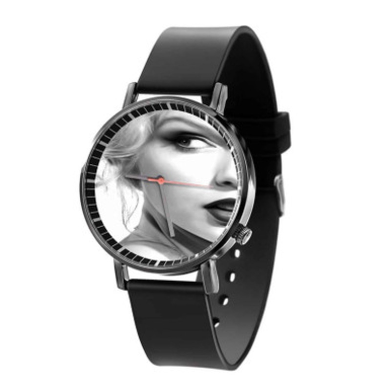 Taylor Swift Half Face Black Quartz Watch Unisex With Premium Gift Box