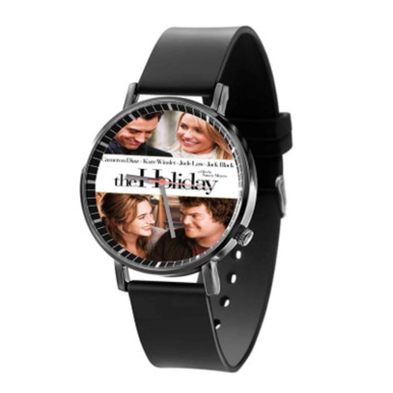 The Holiday Black Quartz Watch With Premium Gift Box for Unisex