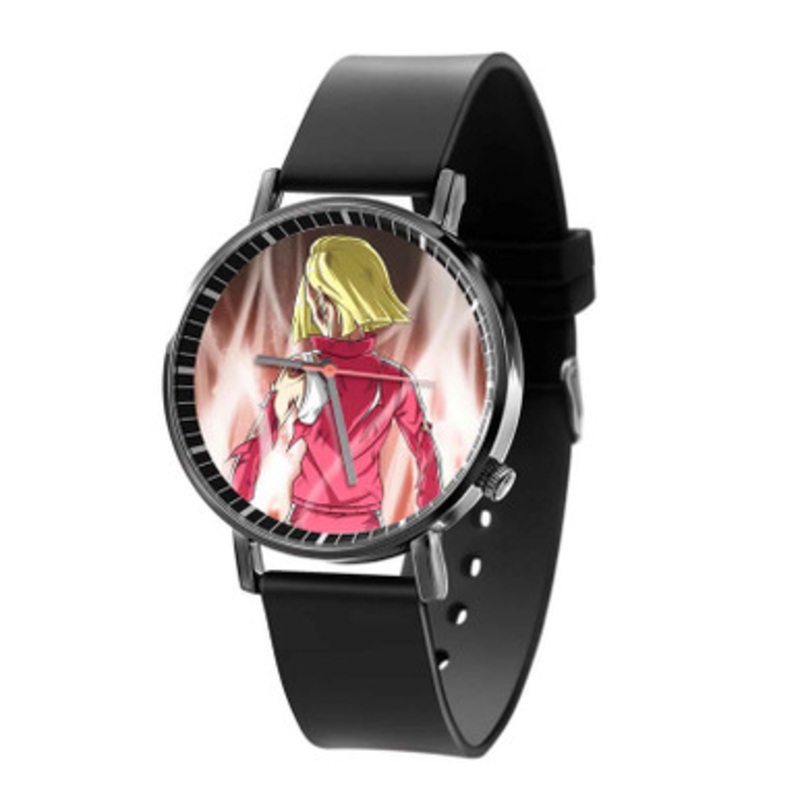 Android 18 Dragon Ball Super Black Quartz Watch Unisex With Premium Gift Box