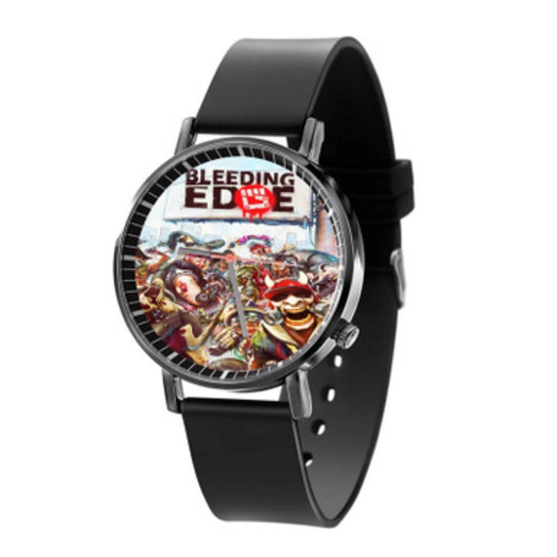 Bleeding Edge Black Quartz Watch Unisex With Premium Gift Box